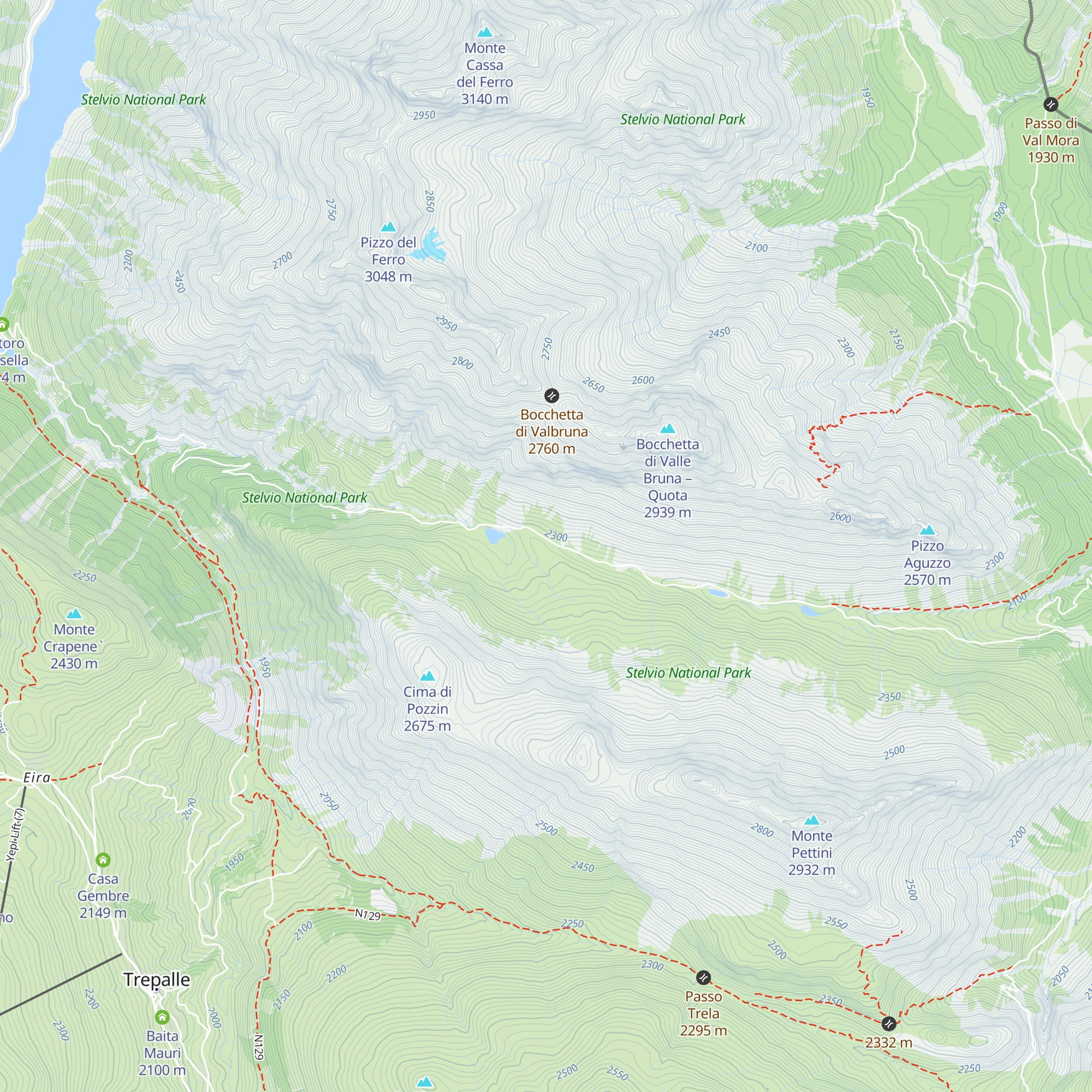 Malga Alpisella map