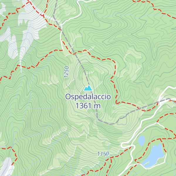 Map of Ospedalaccio