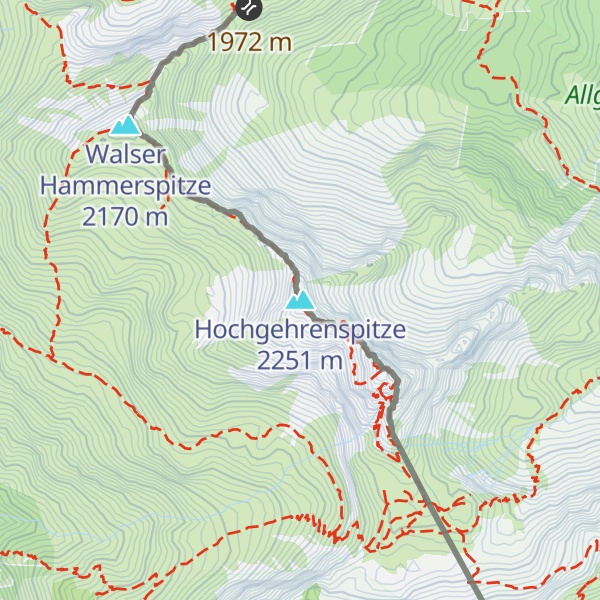 Map of Hochgehrenspitze