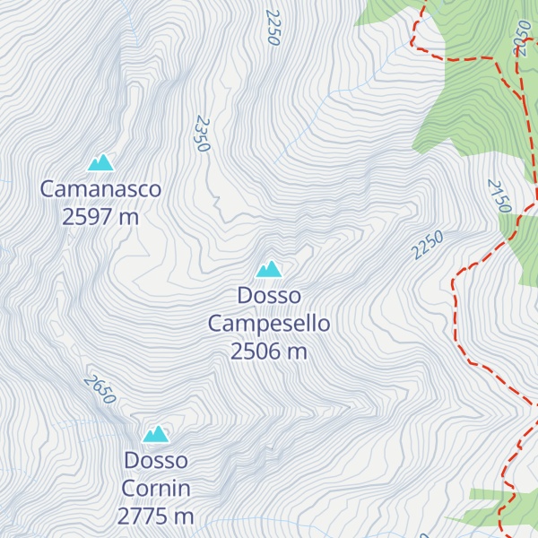 Map of Dosso Campesello