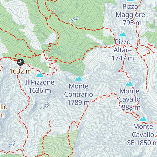 Map of Monte Contrario