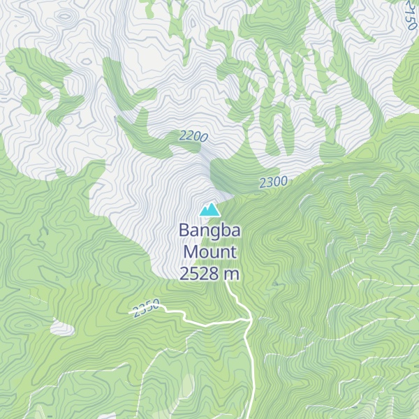 Map of Bangba Mount