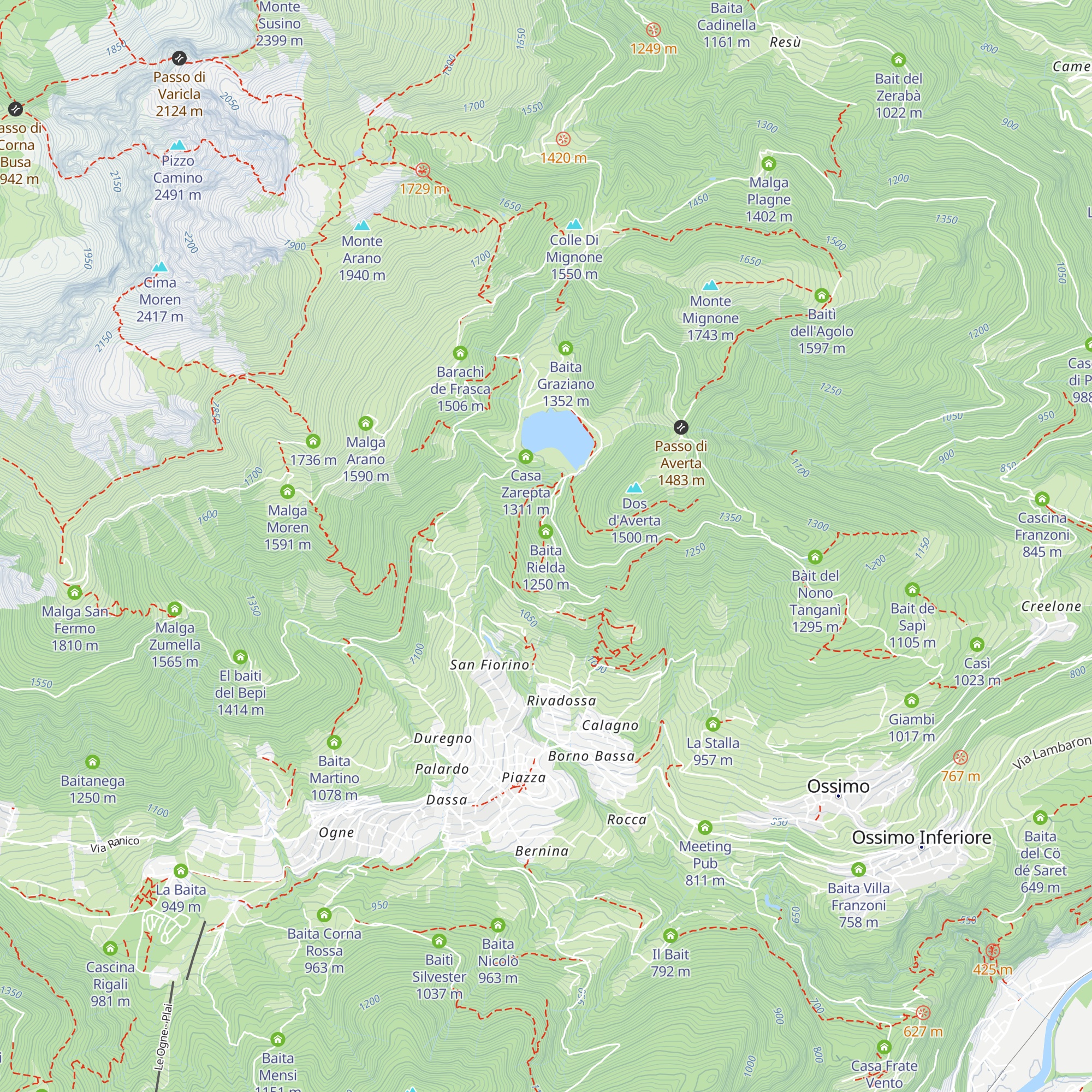 Baita Mandra map