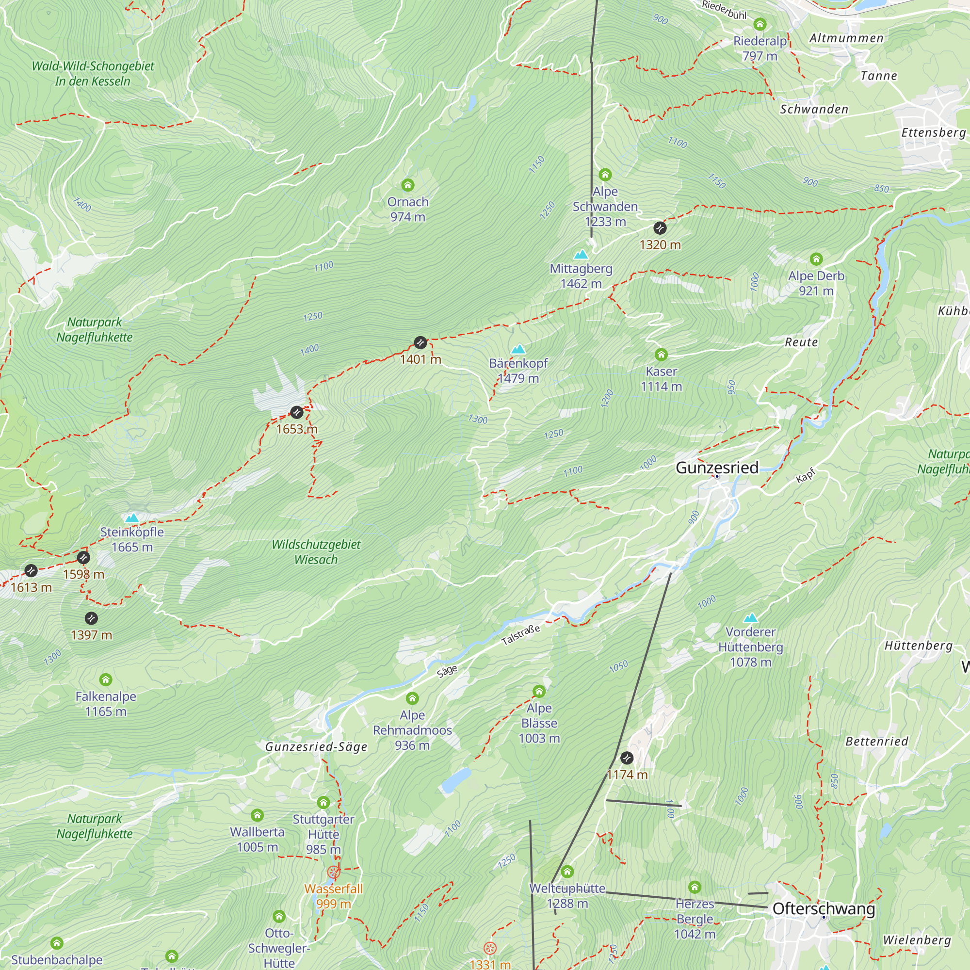 Dürrehornalpe map