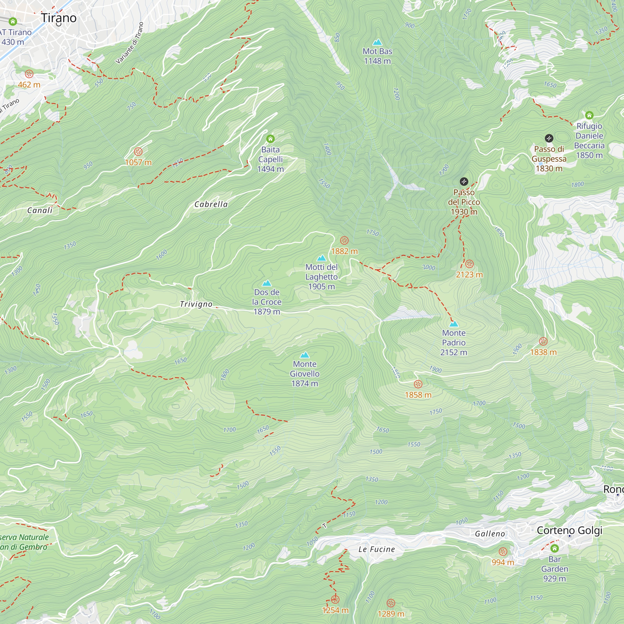Centro Sport Trivigno map