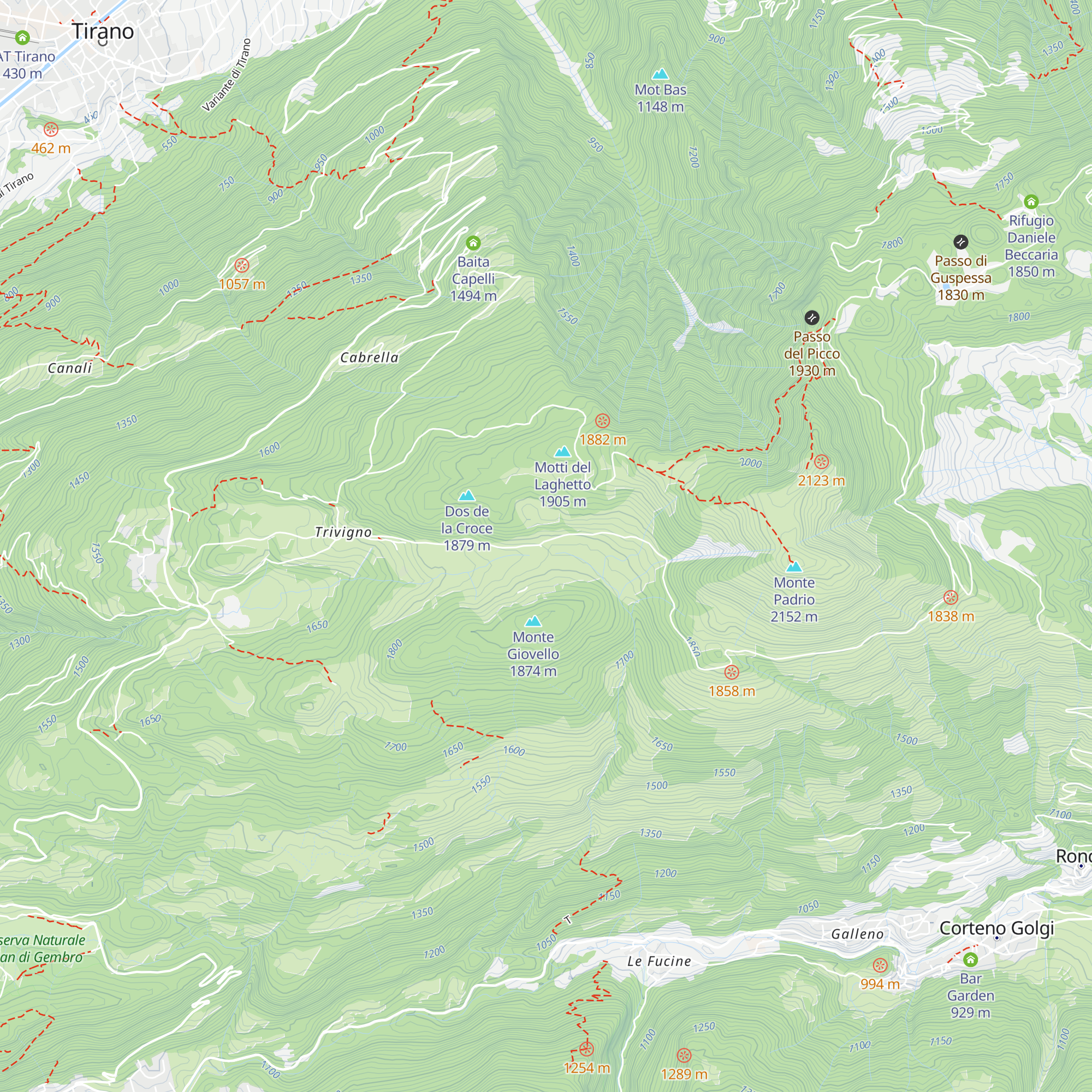 Centro Sport Trivigno map