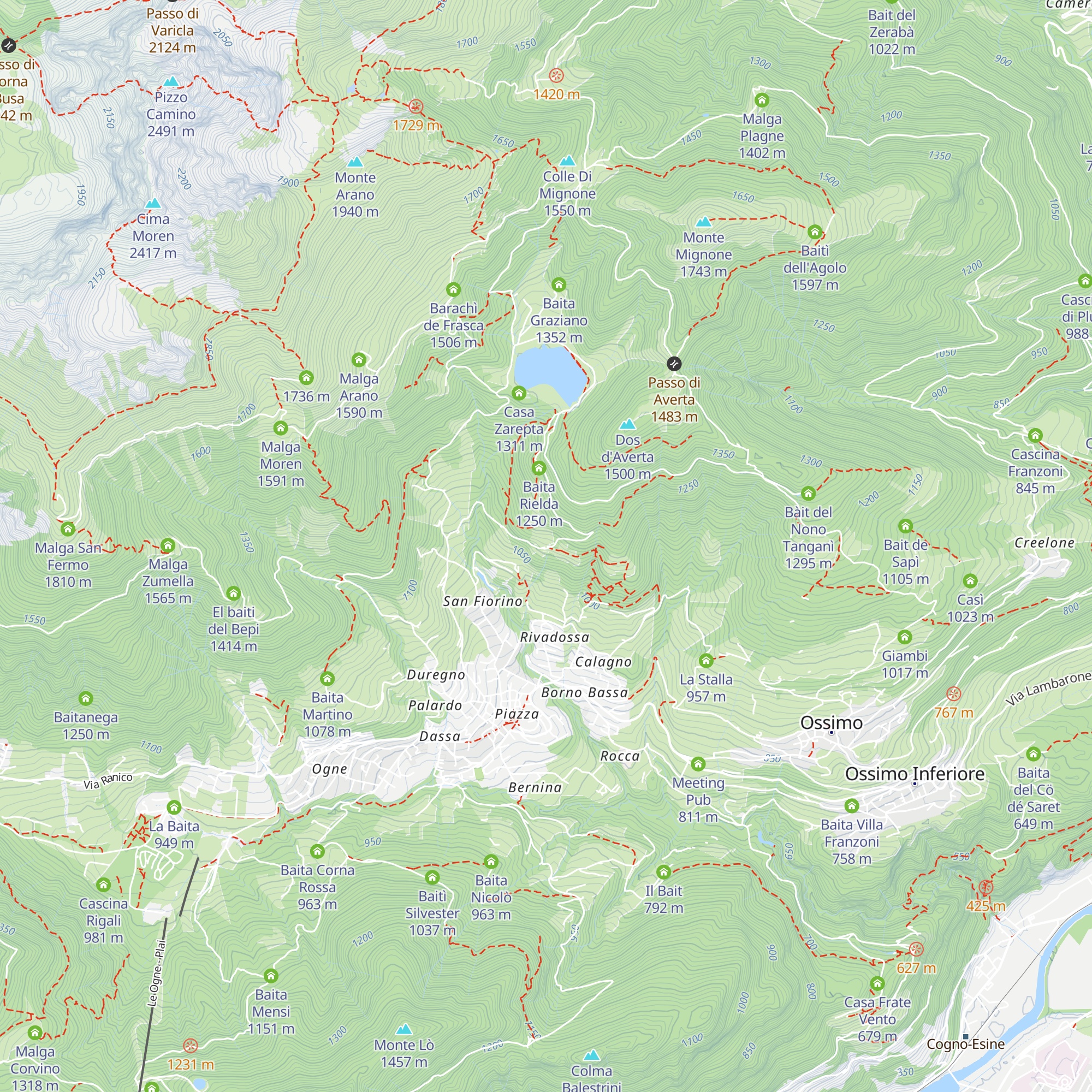 Baita Sòcol map