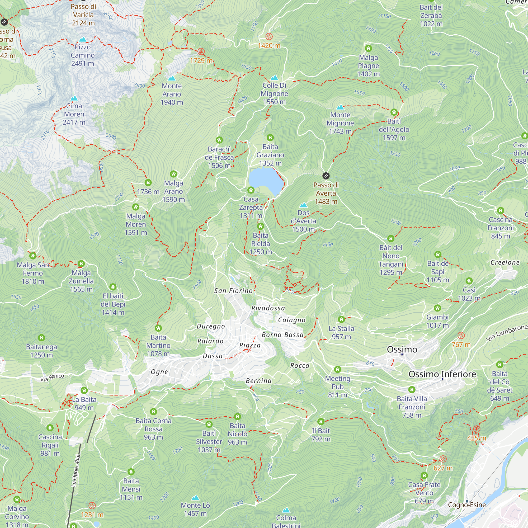 Baita Sòcol map