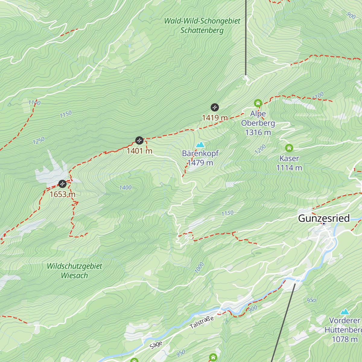 Vordere Krumbachalpe map