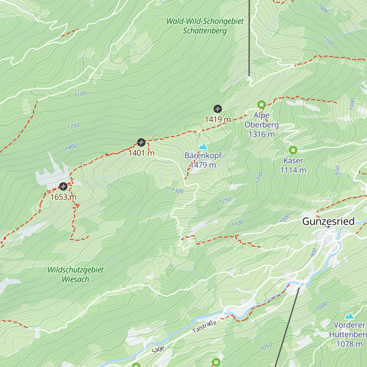 Vordere Krumbachalpe map
