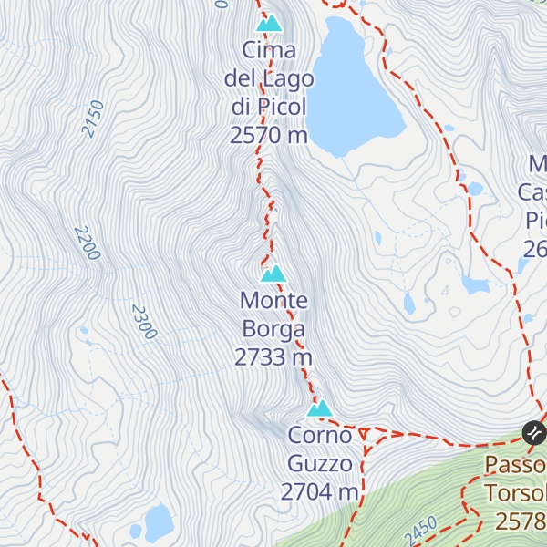 Map of Monte Borga