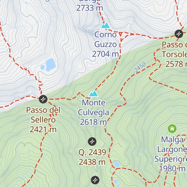 Map of Monte Culvegla