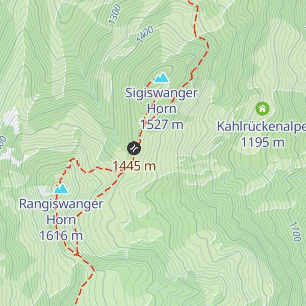 Map of Sigiswangerhornalpe