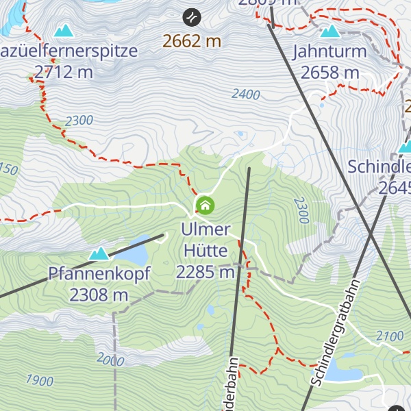 Map of Ulmer Hütte