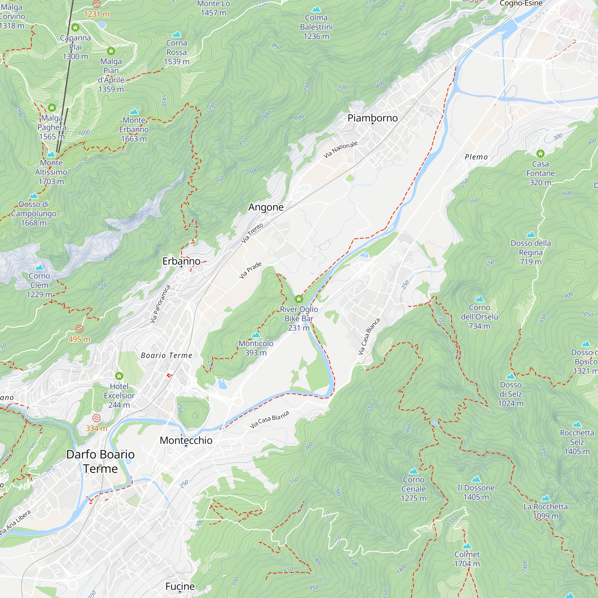River Oglio Bike Bar map