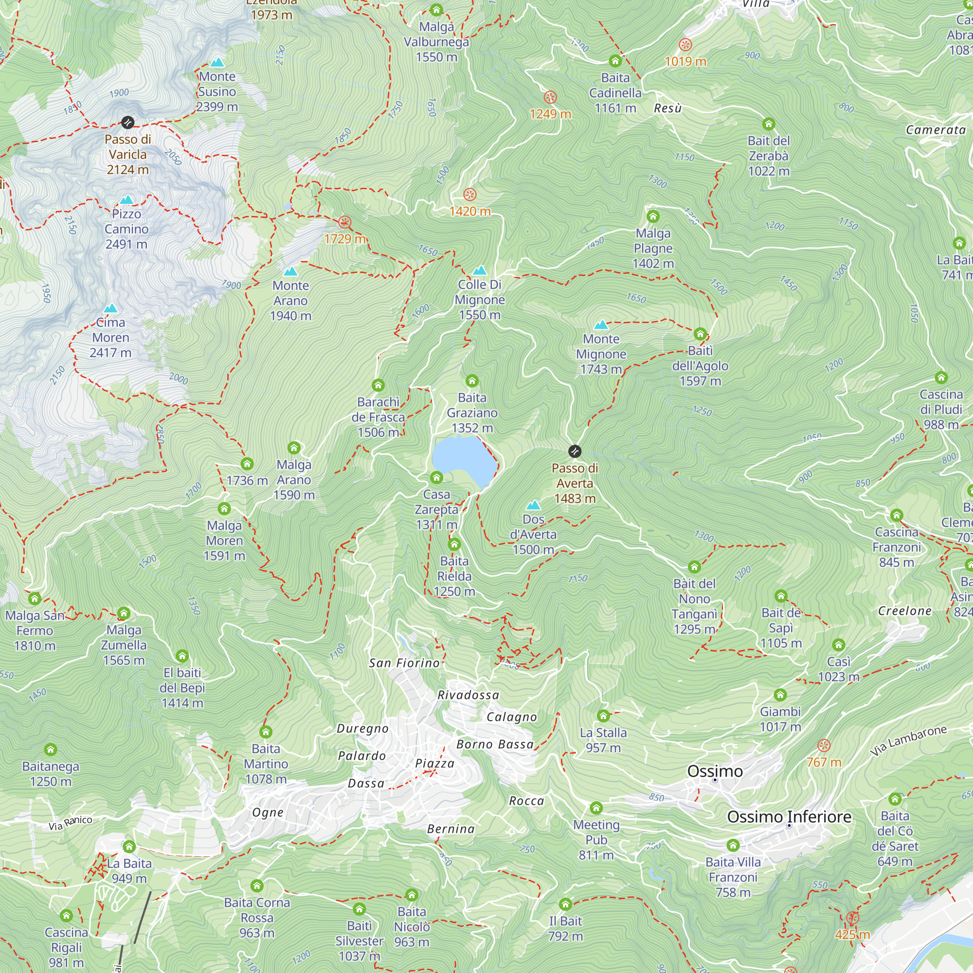 Casa del Guardiano map