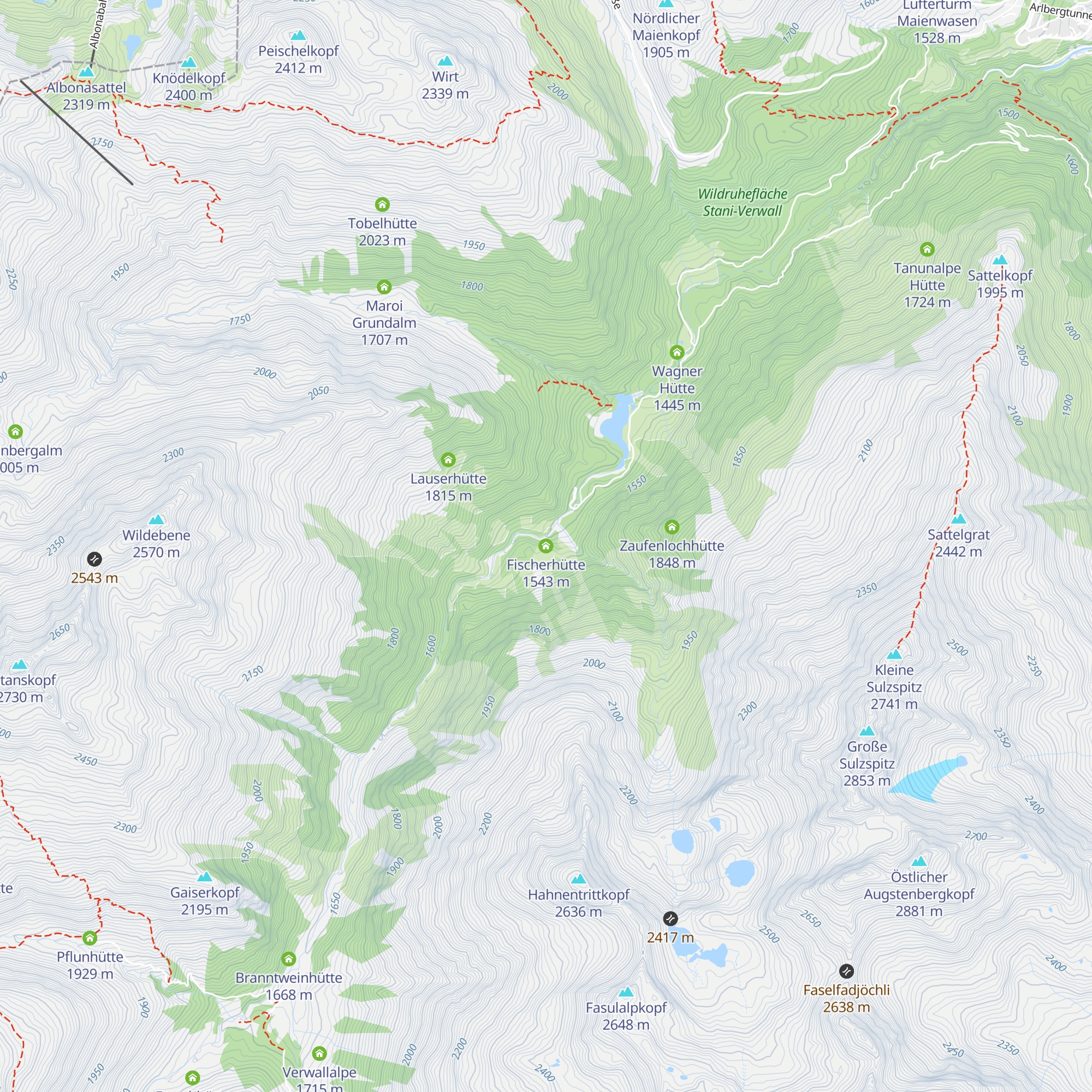 Fischerhütte map