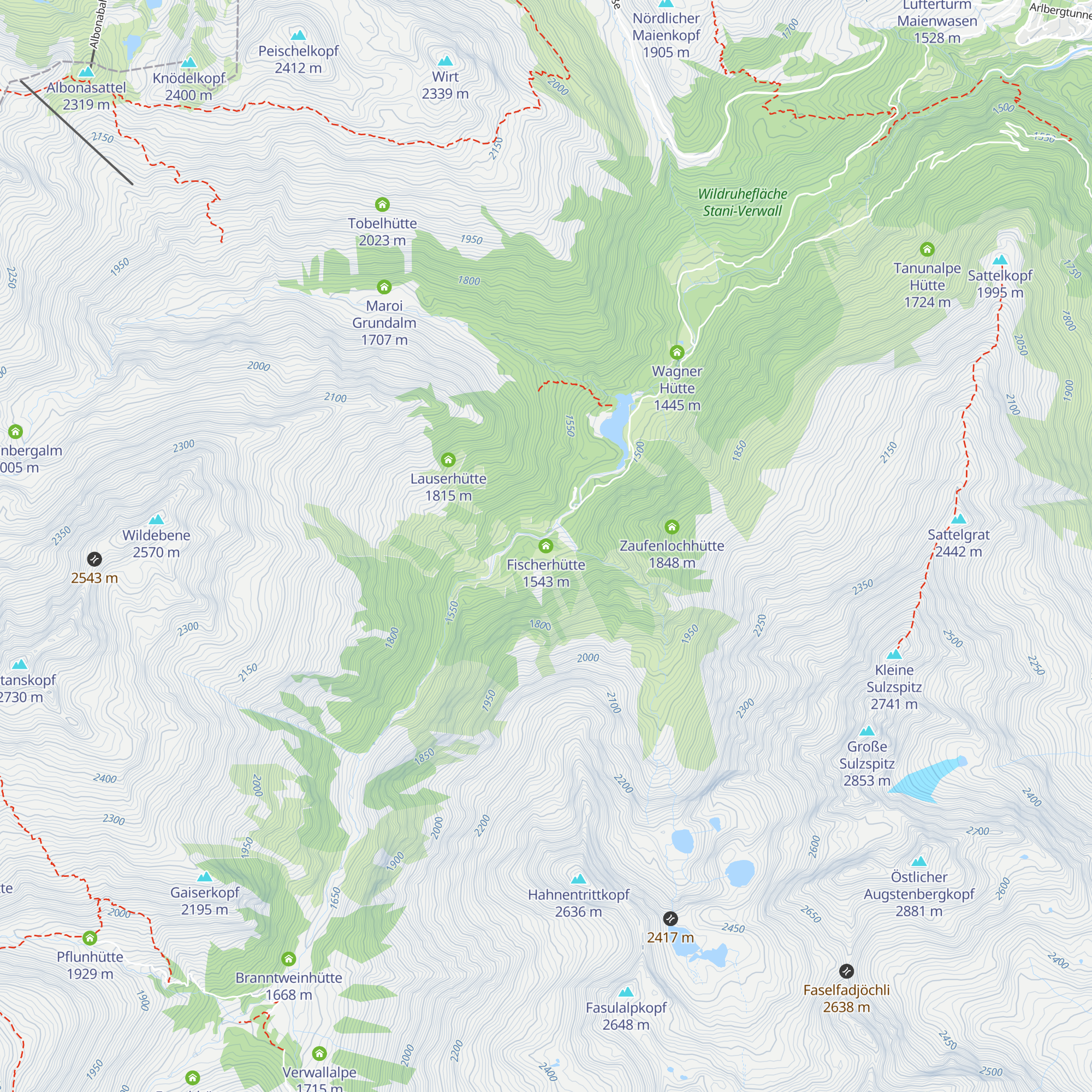 Fischerhütte map