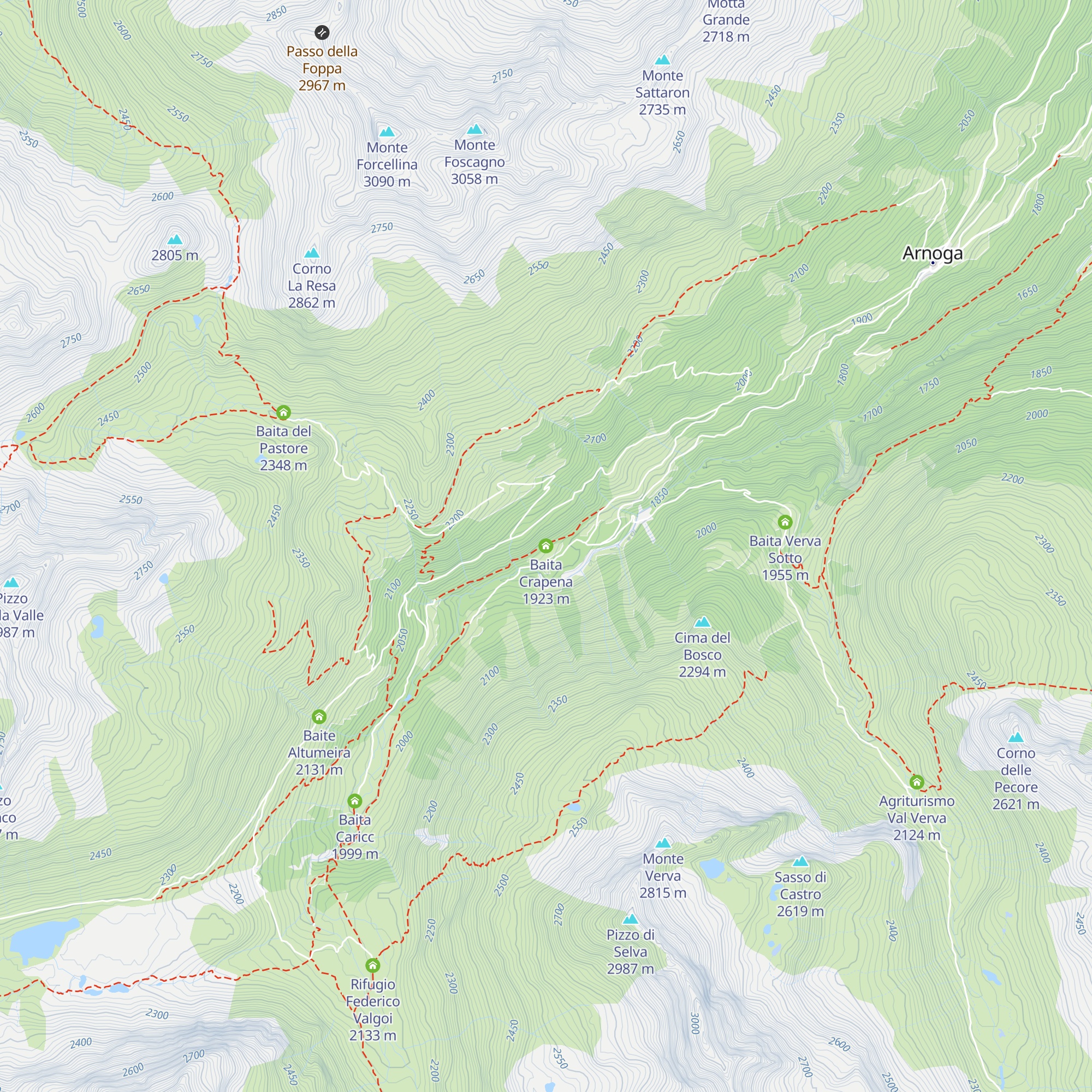 Baita Crapena map