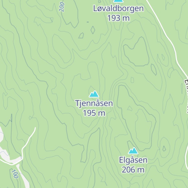 Map of Tjennåsen