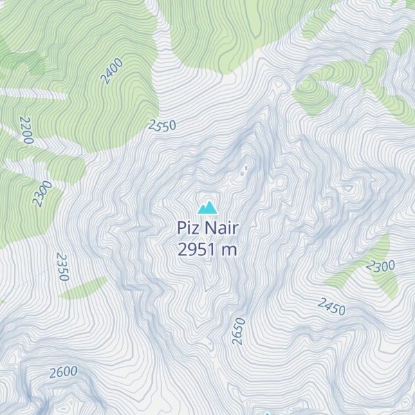 Map of Piz Nair