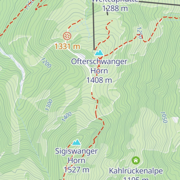 Map of Fahnengehrenalpe
