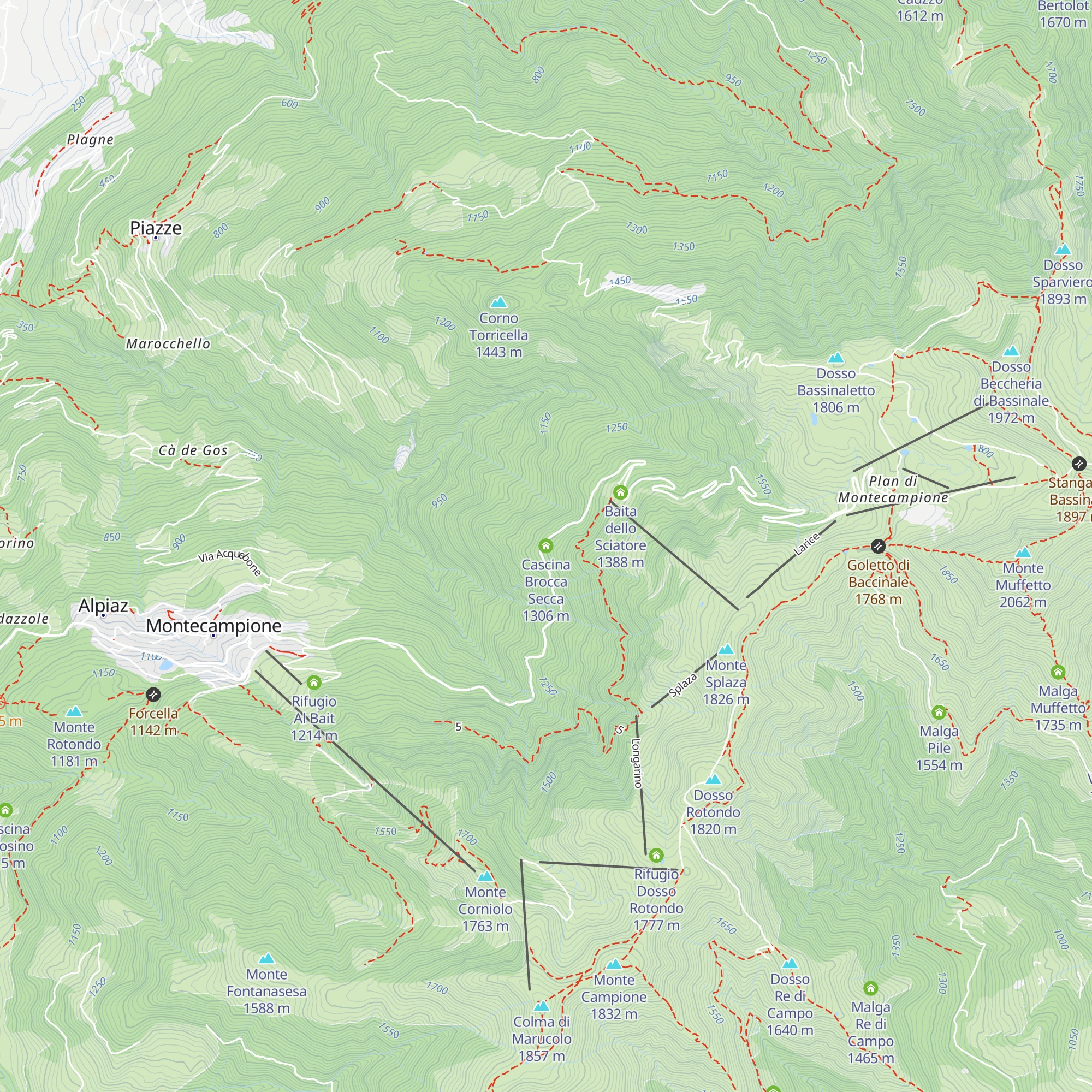 Cascina Brocca Secca map