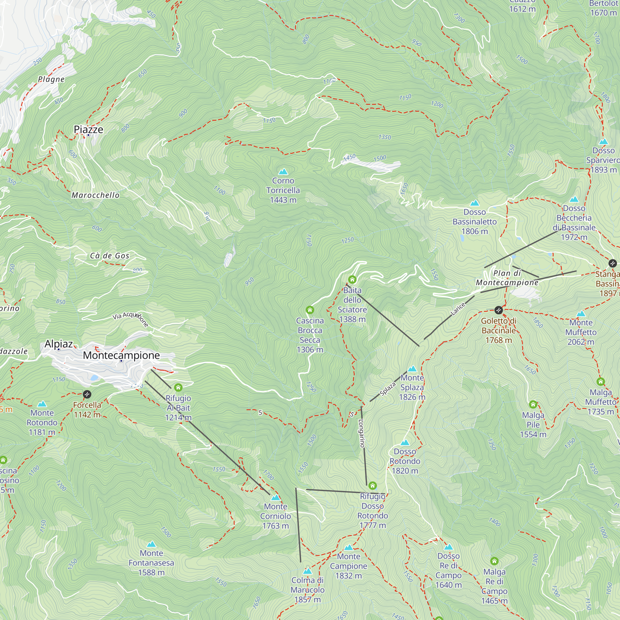 Cascina Brocca Secca map