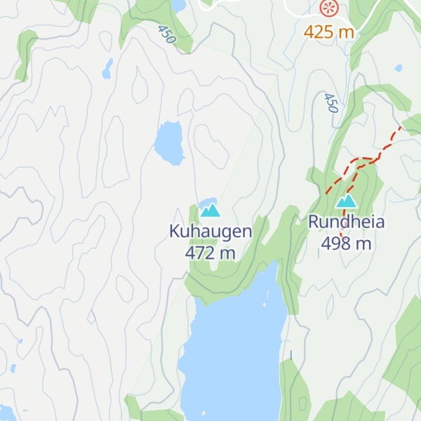 Map of Kuhaugen