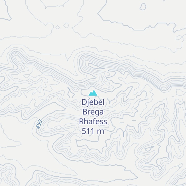 Map of Djebel Brega Rhafess