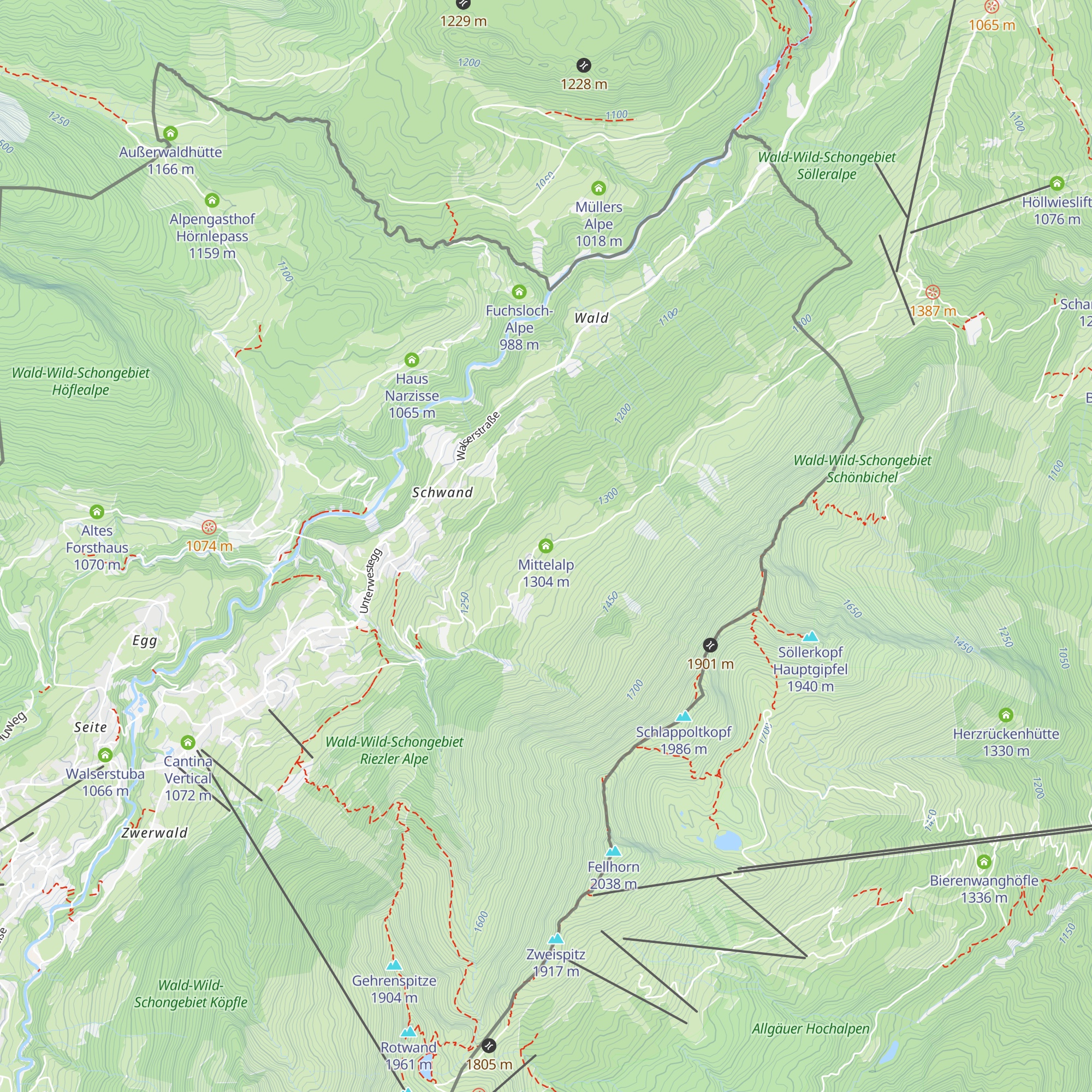Mittelalp map