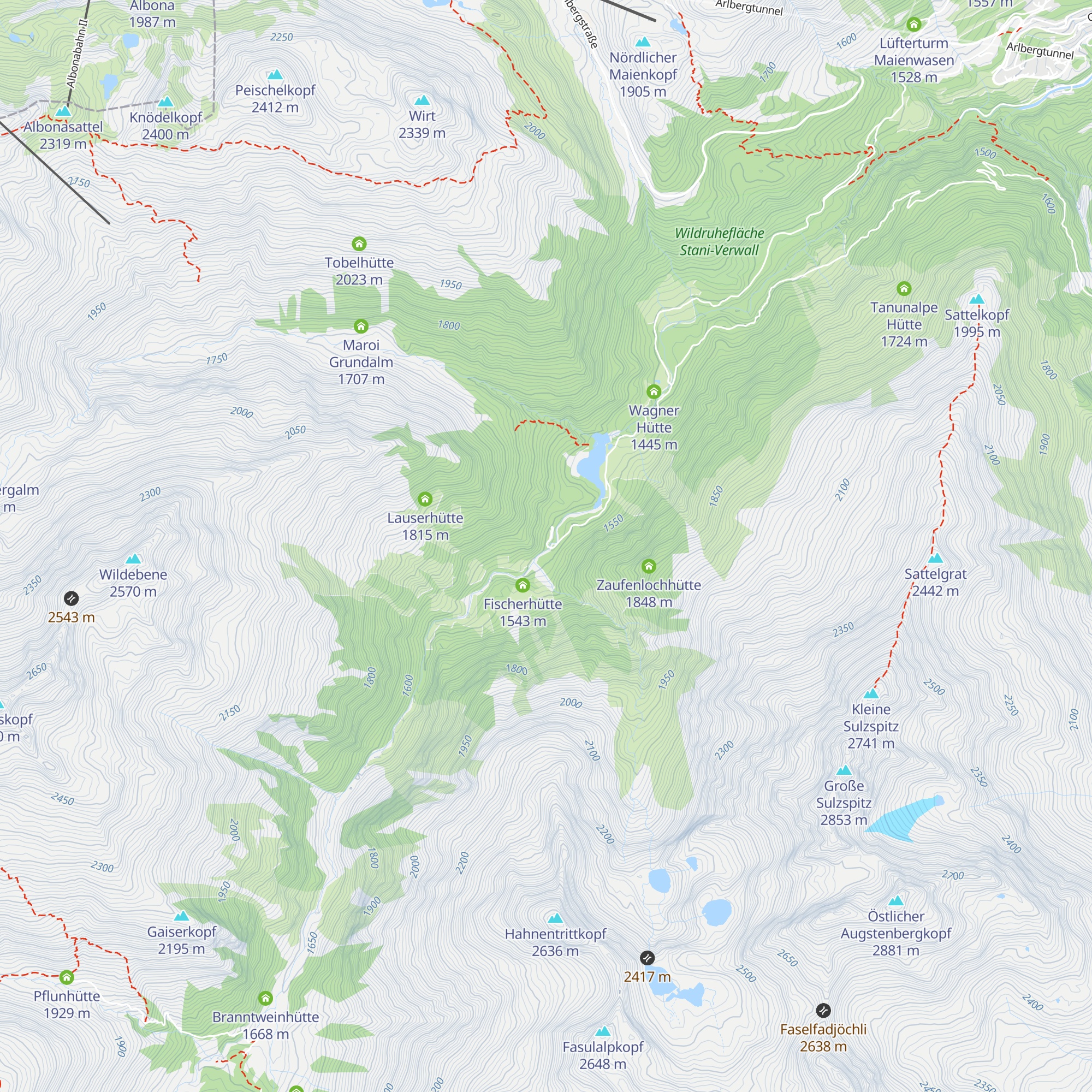 Salzhütte map