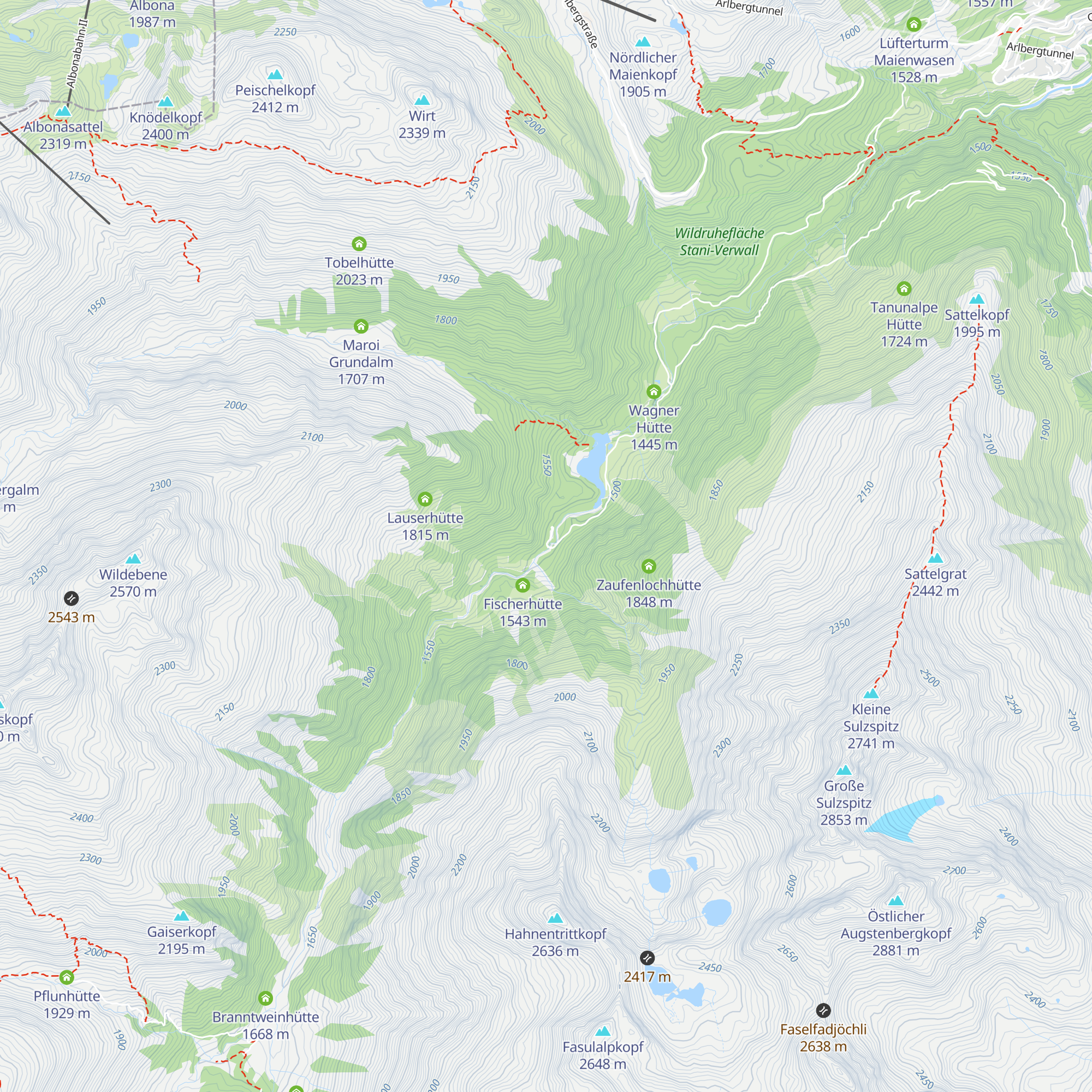 Salzhütte map