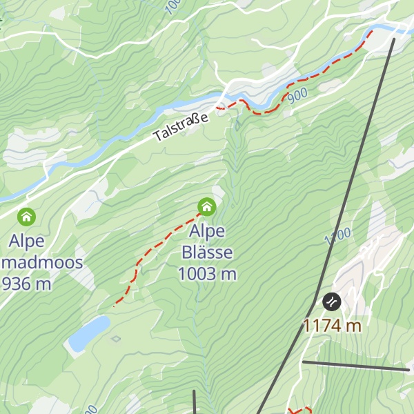 Map of Alpe Blässe