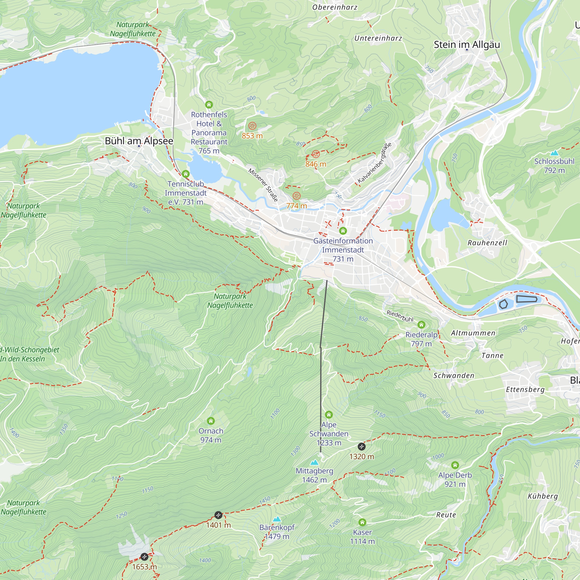 Wasserkraftanlage Immenstadt map