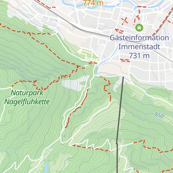Map of Wasserkraftanlage Immenstadt