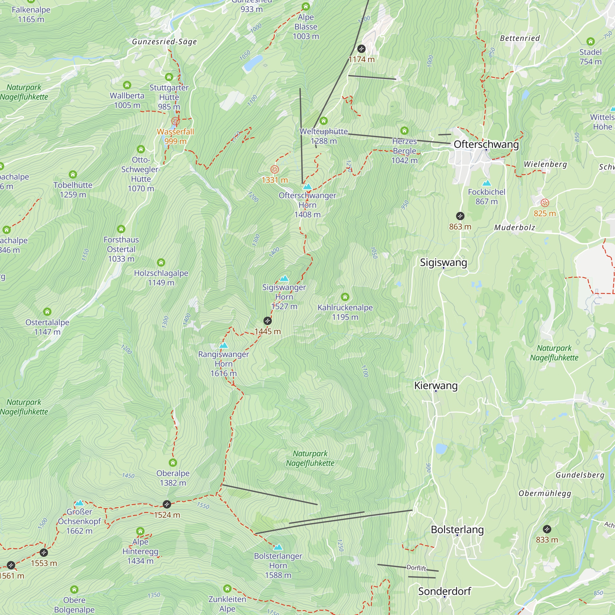 Alpe Gschwend map