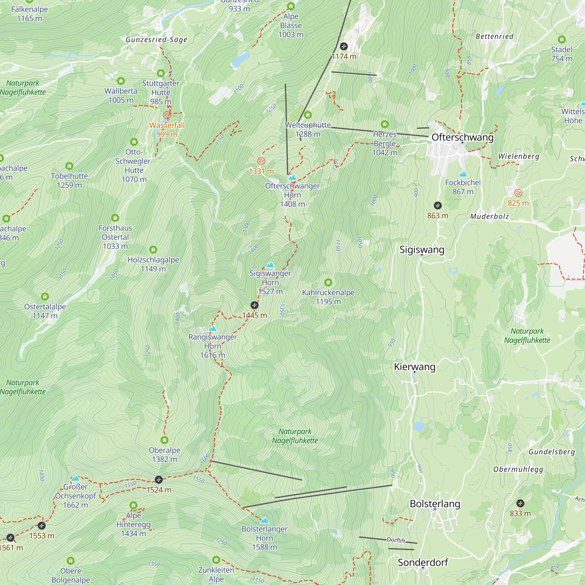 Alpe Gschwend map