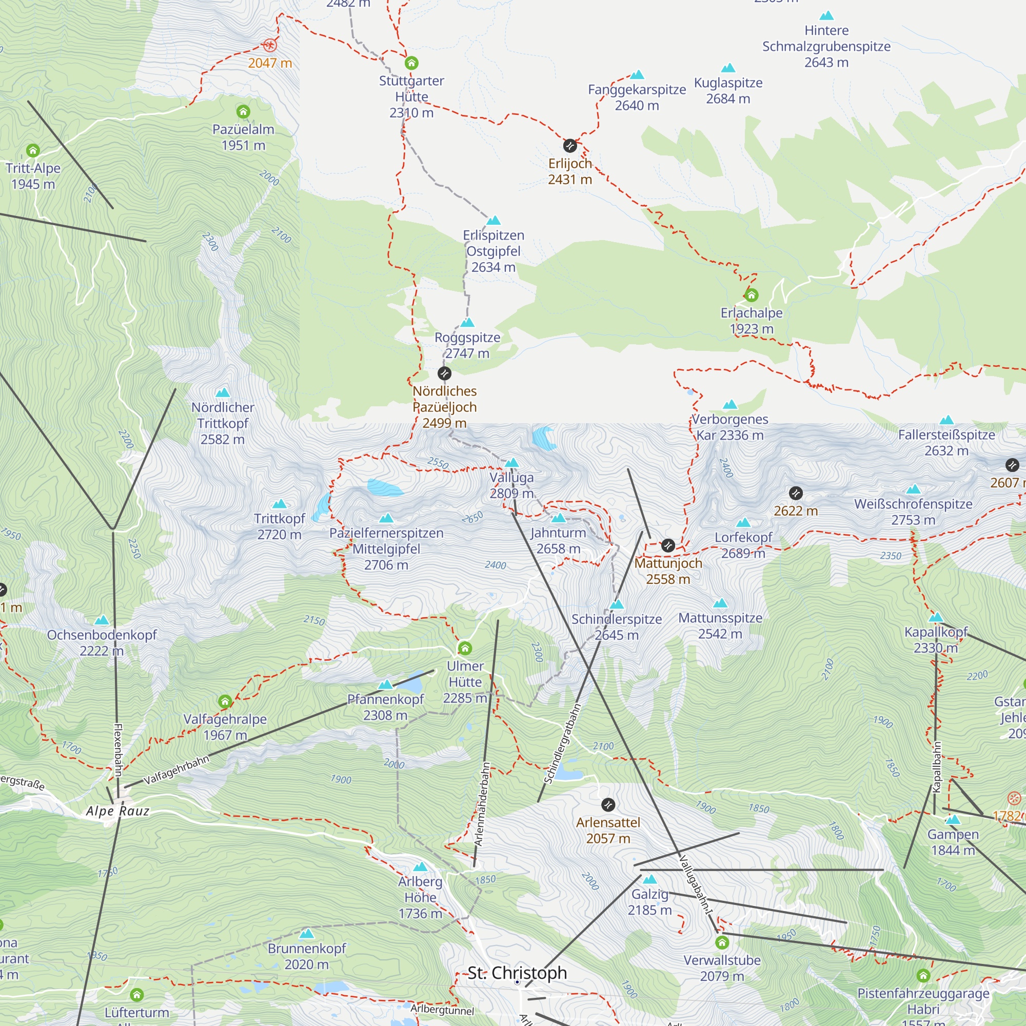 Vallugagrat map