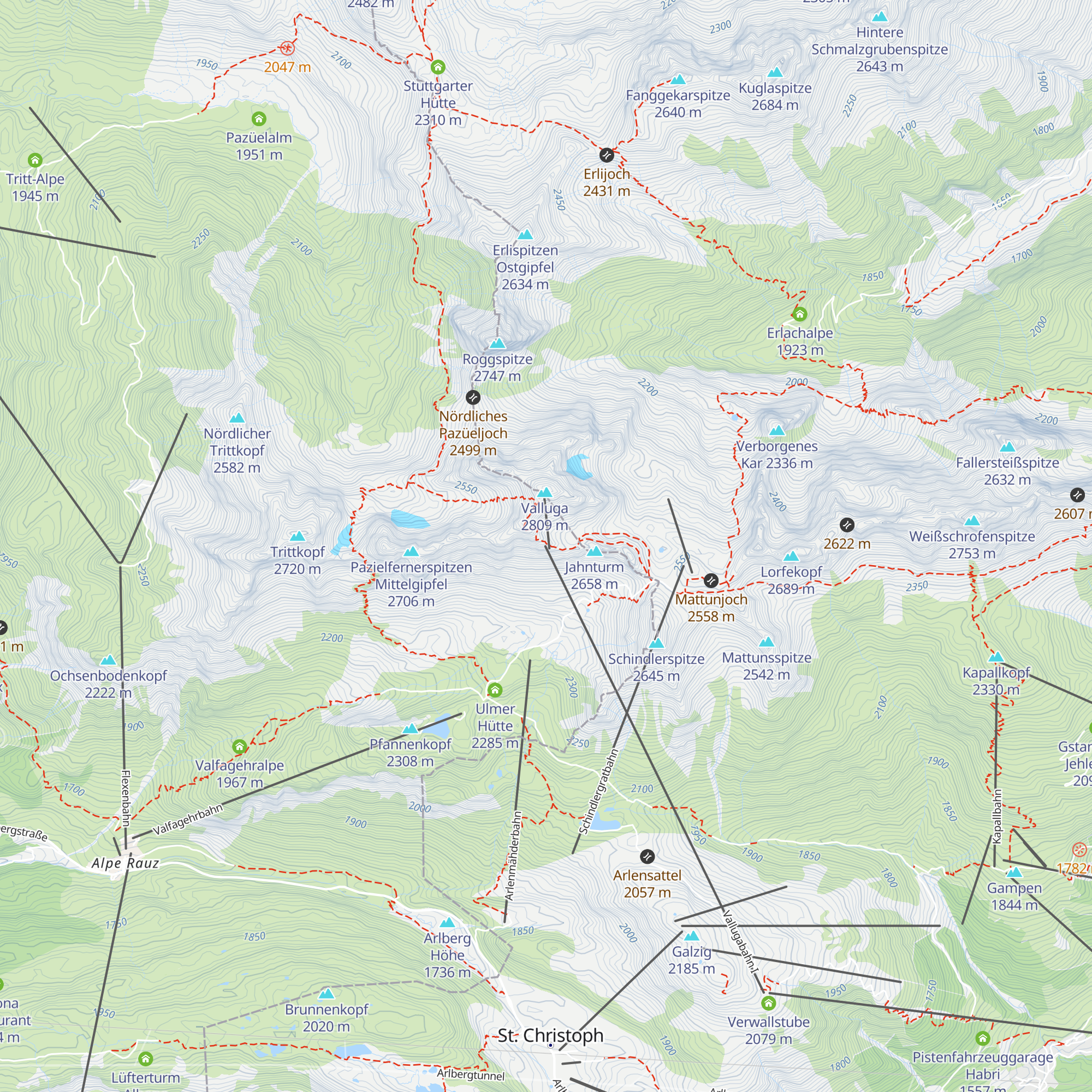 Vallugagrat map