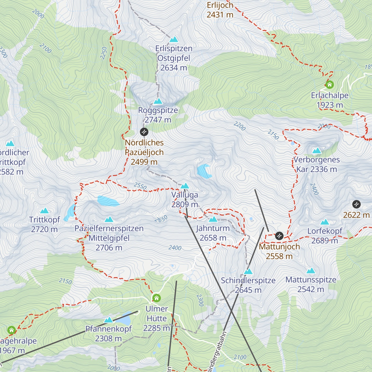 Valluga map