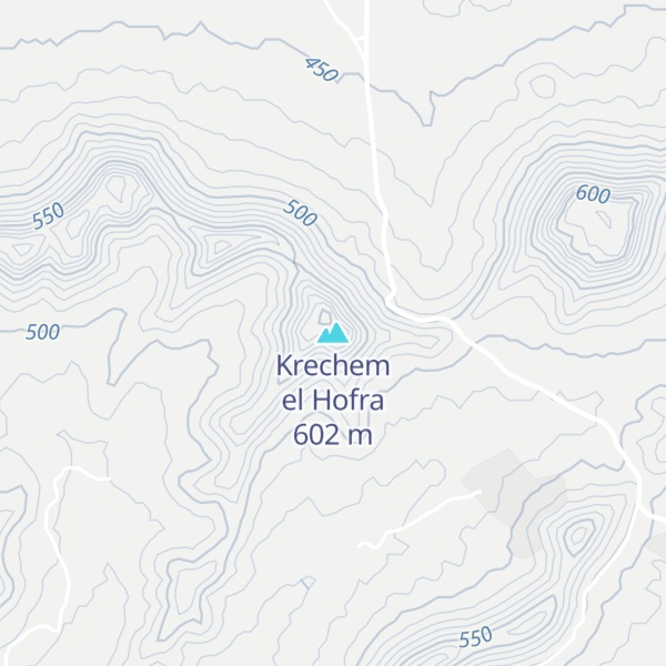Map of Krechem el Hofra