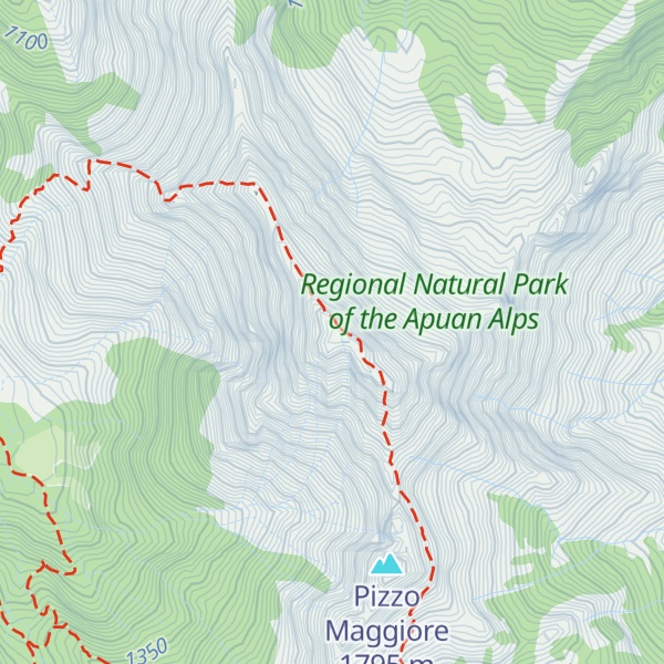 Map of Monte Pisanino