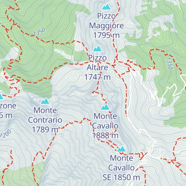 Map of Monte Cavallo N