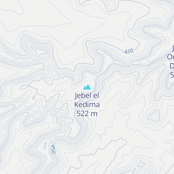 Map of Jebel el Kedima