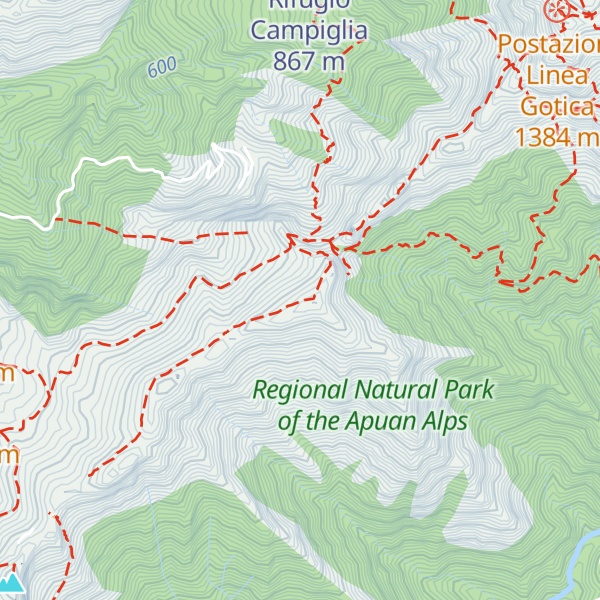 Map of Monte Focoraccia