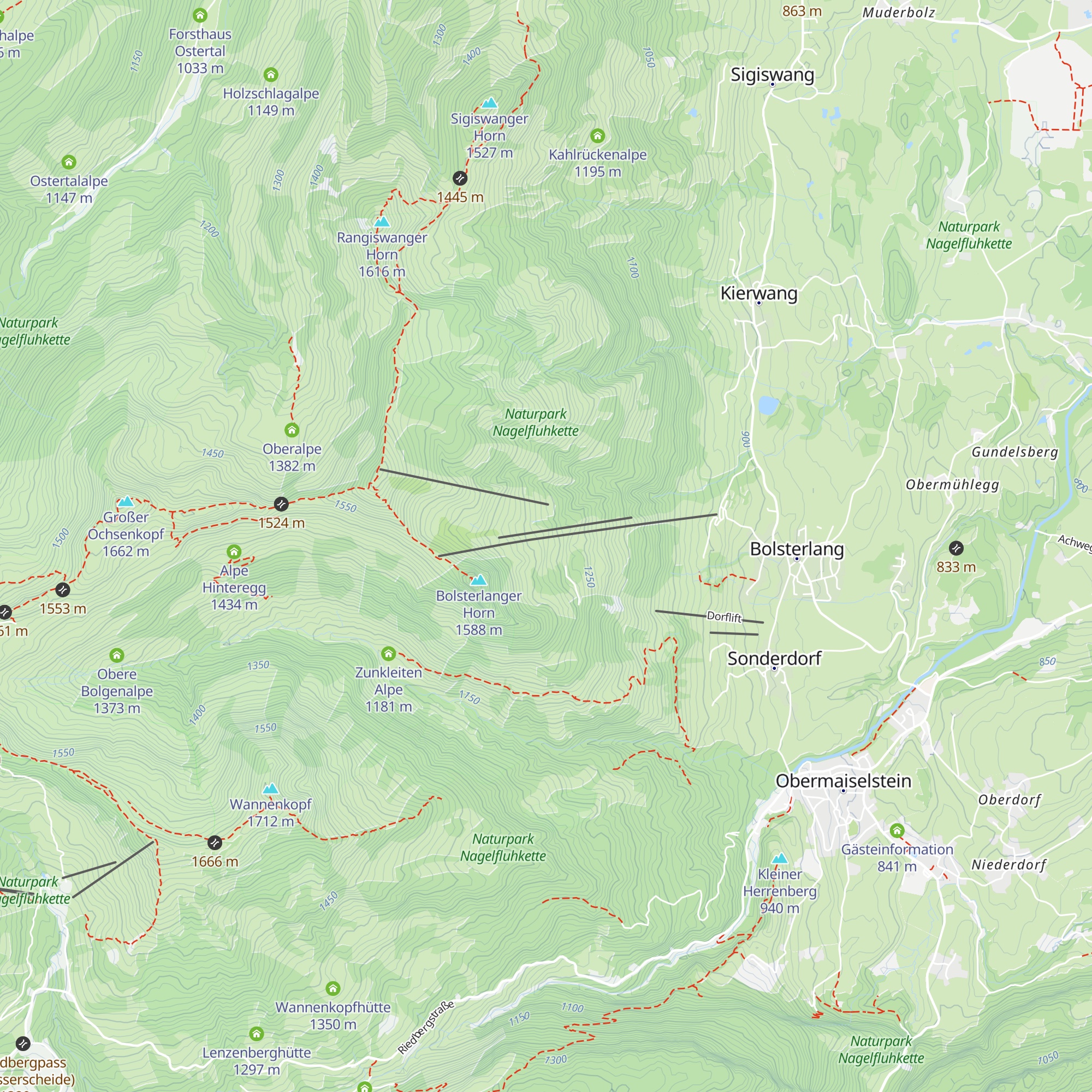 Skiclub Ochsenhausen map