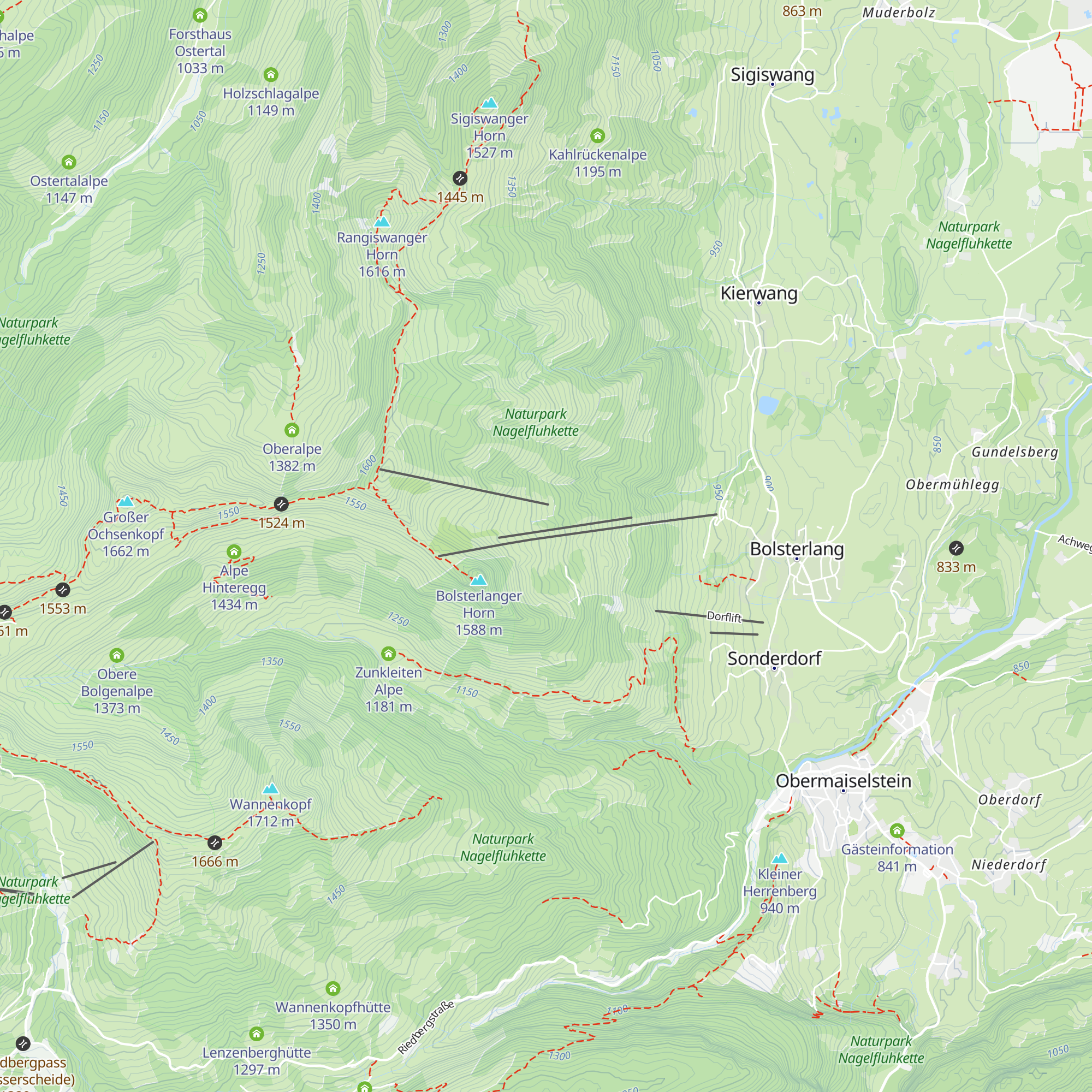 Skiclub Ochsenhausen map