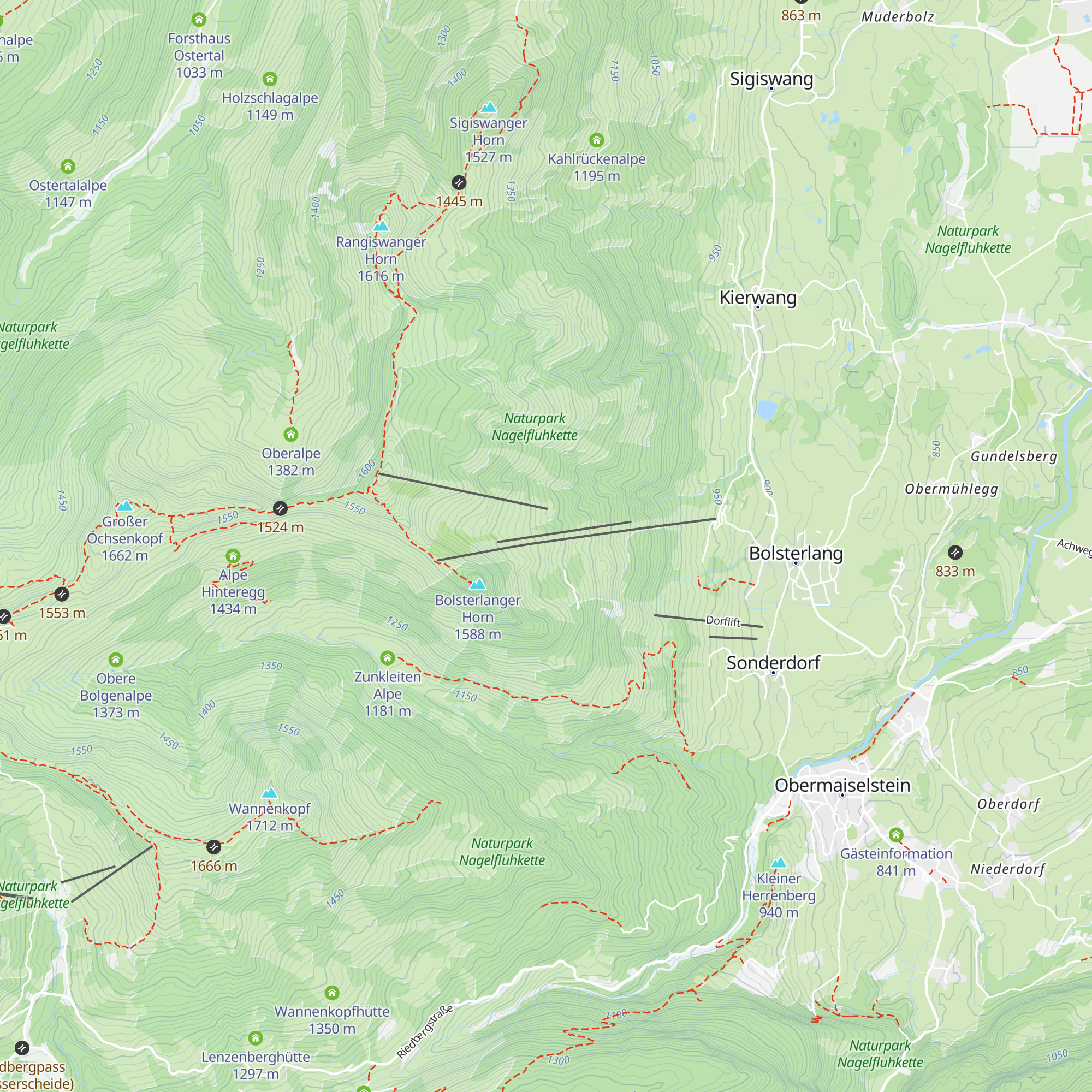 Alpe Ornach map