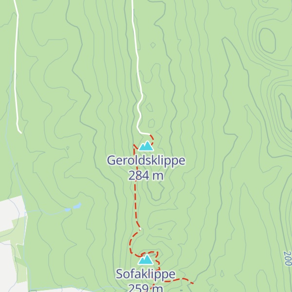 Map of Geroldsklippe